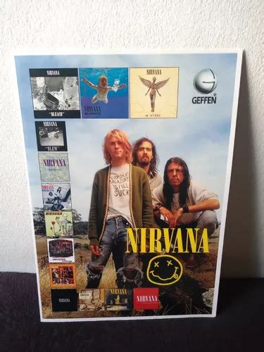 Poster Nirvana Bleach In Utero Vinil Nevermind Mtv Unplugged