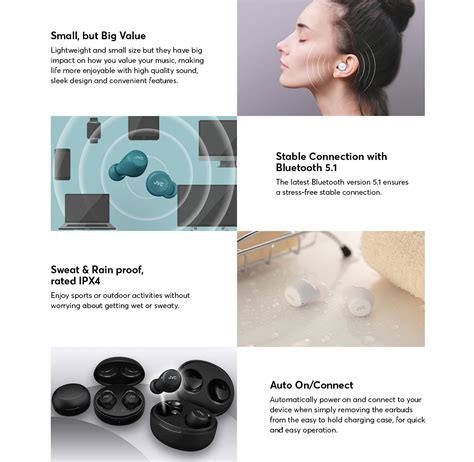 Bluetooth Earbuds JVC HA-A5T-Z Gumy Mini True Wireless green | Stephanis