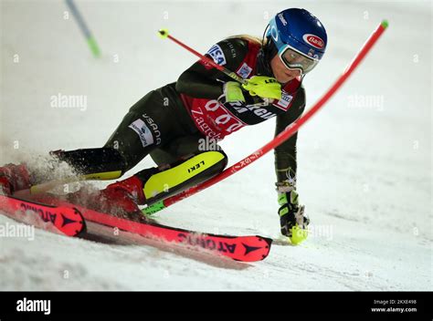 04 01 2020 Zagreb Croatie coupe du monde Audi FIS Slalom féminin