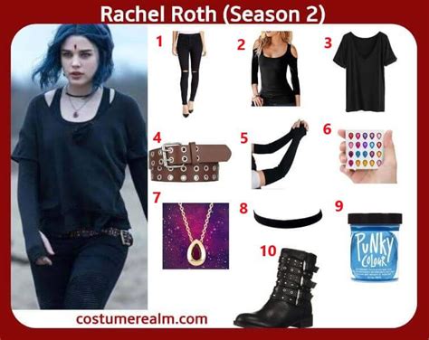 How To Dress Like Rachel Roth Costume Guide Diy Titans Rachel Roth Costume