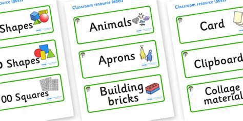 Free Rowan Tree Themed Editable Classroom Resource Labels