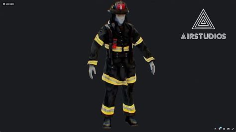 New York City Firefighter Uniform 3D model | CGTrader