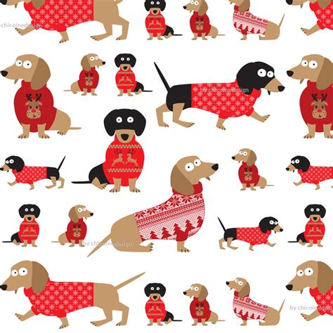 Christmas Weiner Dog Wallpaper - Pets Lovers