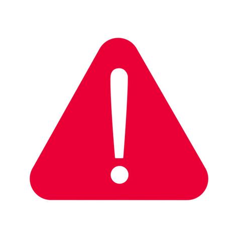 Royalty Free Black Triangle Warning Icon With White Exclamation Mark