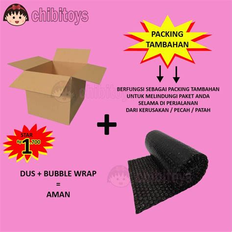 Jual Packing Extra Aman Dus Bubble Wrap Fragille Harap Baca Deskripsi