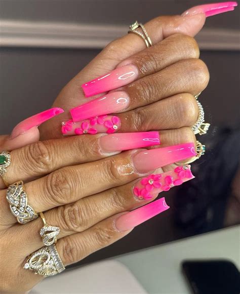 Best 12 Hot Pink Acrylic Nails You Must Try This Year