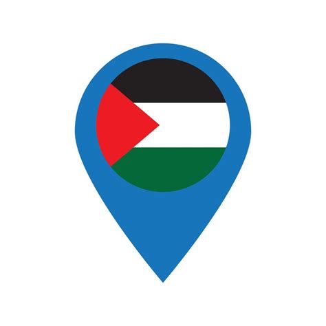 Palestine Map Icon Vector Art At Vecteezy