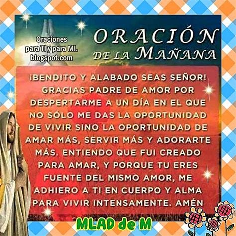 Oraciones Para Ti Y Para M Oraci N De La Ma Ana