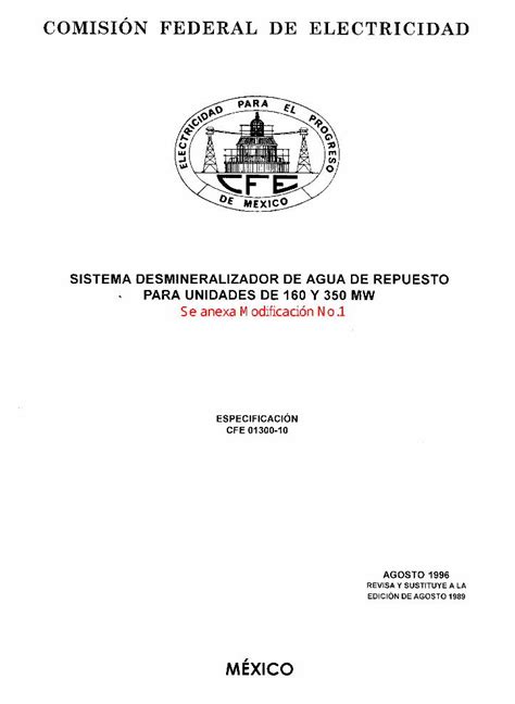 PDF Se anexa Modificación No Qué es LAPEM lapem cfe gob mx normas