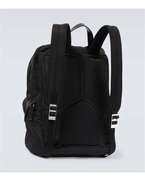 Prada Re Nylon Logo Backpack In Black For Men Lyst UK