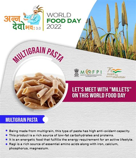 FOOD PROCESSING MIN On Twitter Multigrain Pasta Made From Millets Is