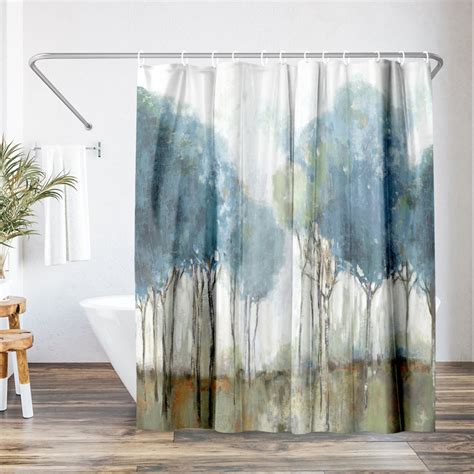 The Twillery Co® Vintage Shower Curtain Misty Meadow By Pi Creative Art And Reviews Wayfair