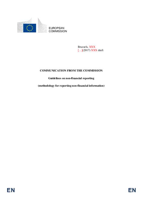 Pdf Eu Guidelines For Enhanced Non Financial Reporting Standards