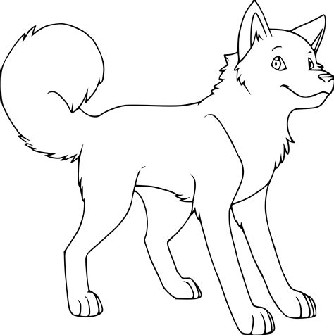 Coloriage Chien Husky à Imprimer Et Colorier