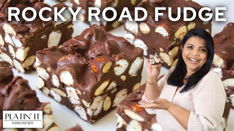 Easy Homemade Rocky Road Fudge Platin It With Wendy