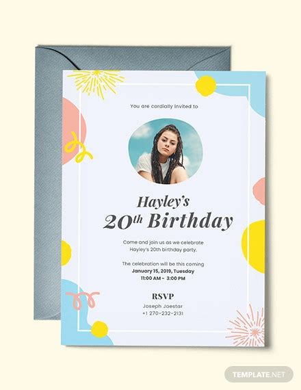 Birthday Invitation Designs 69 Examples Illustrator Word Pages