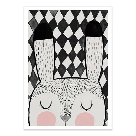 Art-Poster for baby, child room - Hasi Rabbit - Treechild