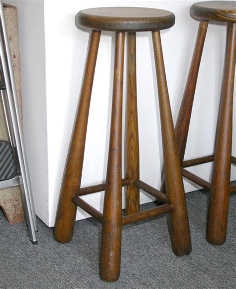 Vintage Baseball Bat Bar Stools at 1stDibs | baseball bar stools ...