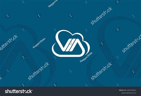 Via Logo Initial Cloud Illustration Abstract Stock Vector (Royalty Free ...