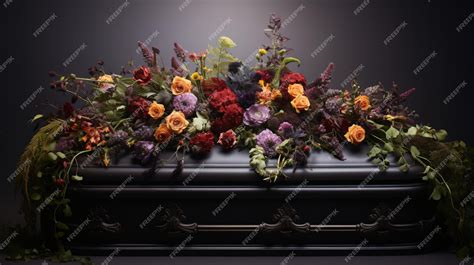 Premium Photo | Coffin flowers funeral