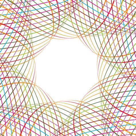 Intersecting colourful lines - Openclipart