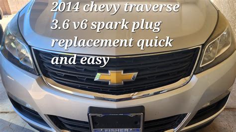 Chevy Traverse V Spark Plug Replacement Youtube