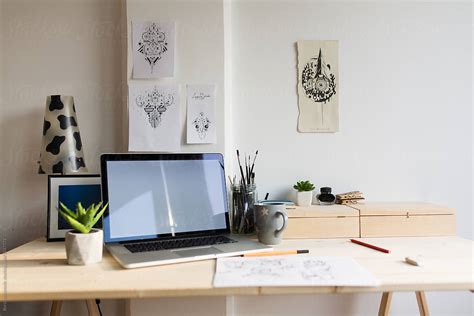 "Desk Setup Of A Graphic Designer" by Stocksy Contributor "Boris ...