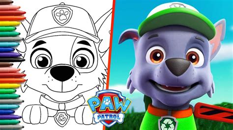 How To Draw Rocky Face PAW Patrol Drawing Easy Rocky Paw Patrol