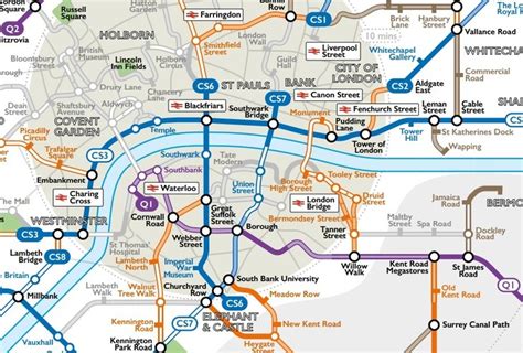 A Tube Map For Cyclists | Londonist