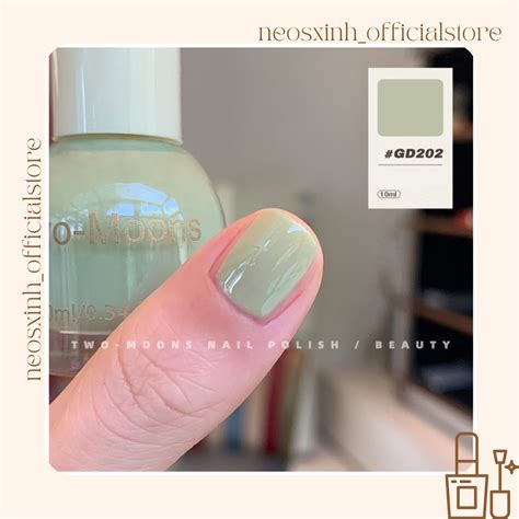 S N M Ng Tay T Kh M U Nude H Ng T Nhi N Xanh Pastel Two Moons Ml Neosxinh Nails