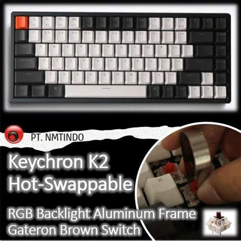 Jual Keychron K V Hot Swappble RGB Backlight ALUMINUM Frame Brown Switch Di Seller PT Nmtindo