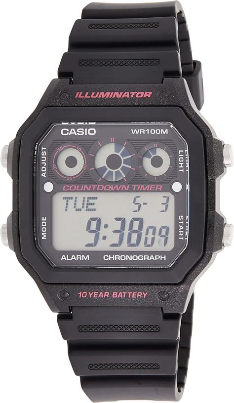 Casio Reloj con Movimiento Cuarzo japonés AE 1300WH 1A 39 mm Casio