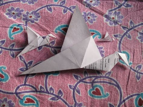 How To Make An Origami Flapping Bird 14 Steps With Pictures