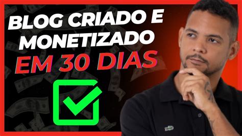 COMO MONETIZAR UM BLOG EM 30 DIAS YouTube