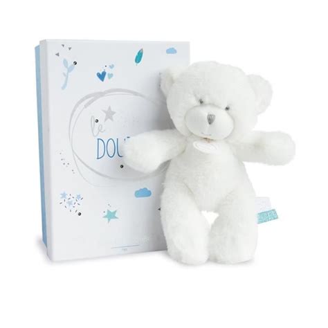 LE DOUDOU PANTIN Ours bleu 20 cm DC3270 Cdiscount Puériculture