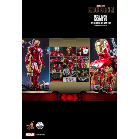READY STOCK HOT TOYS QS IRON MAN IRON MAN MARK IV WITH SUIT UP GANTRY TH SCALE