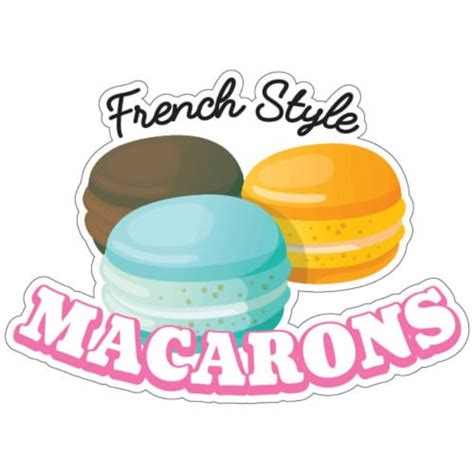 Signmission 8 In Decal Concession Stand Food Truck Sticker Macarons