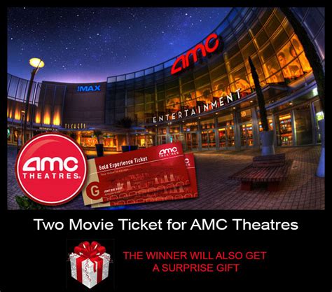 Two Movie Tickets for AMC Theatre for Auction - Closed - UC Gym