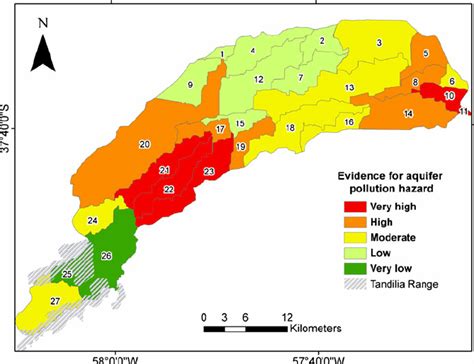 Evaluation of aquifer pollution hazard for the Dulce stream basin | Download Scientific Diagram