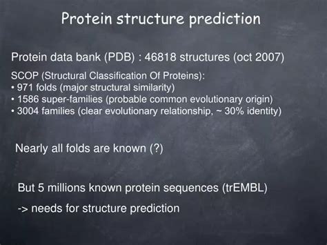 Ppt Protein Structure Prediction Powerpoint Presentation Free Download Id 6963594