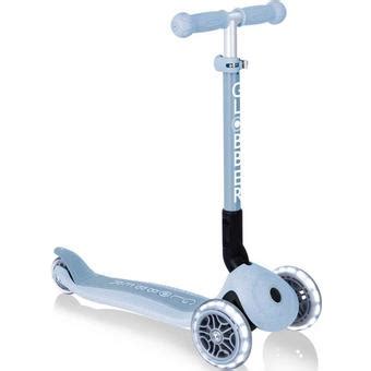 Globber Junior Foldable Lights Eco Kids Scooter - Blueberry | Halfords UK