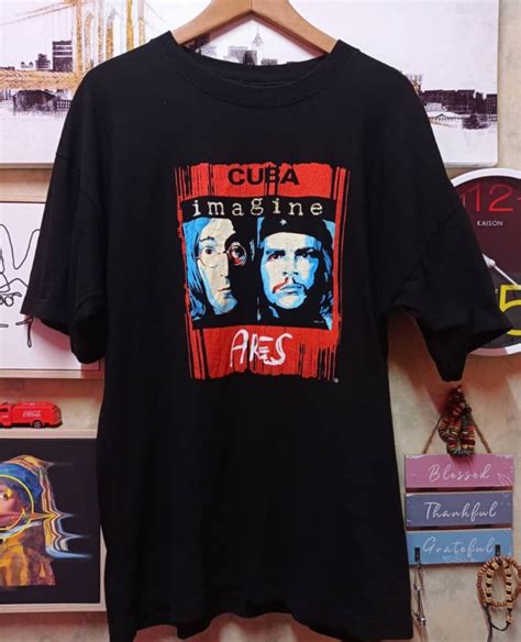 John Lennon And Che Guevara Imagine Shirt Men S Fashion Clothes Tops