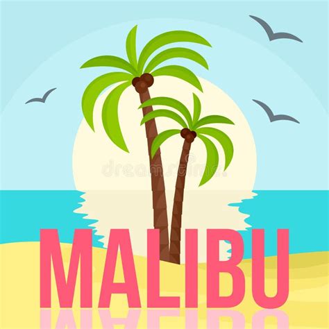 Malibu Sunset Stock Vector Illustration Of California 36669218