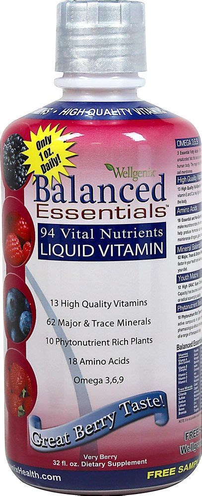 Balanced Essential™ Multivitamin 32 oz Liquid | Multivitamins Supplements | Puritan's Pride ...