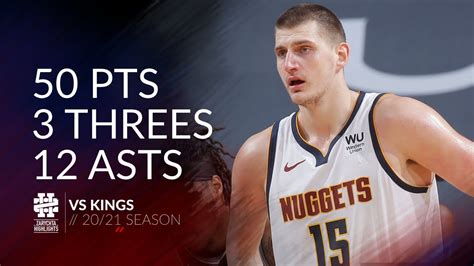 Nikola Jokic Pts Threes Asts Vs Kings Season Youtube