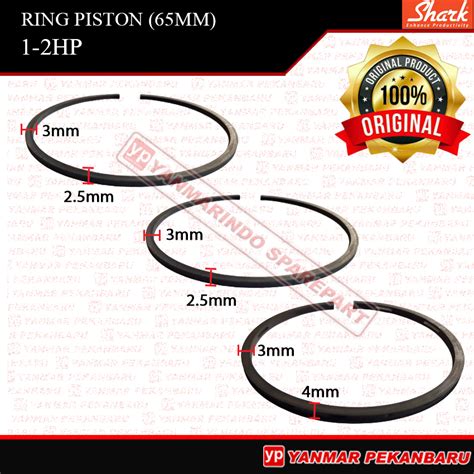 Jual 1HP 2HP RING PISTON SEHER 65MM KOMPRESOR ANGIN SHARK 1 HP 2 HP