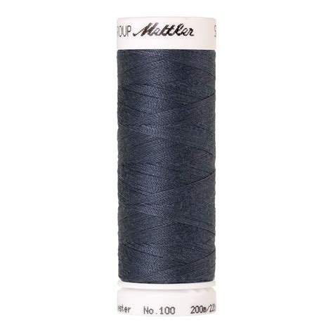 Bobine De Fil Mettler Seralon Bleu Jean Ml Artapisseri