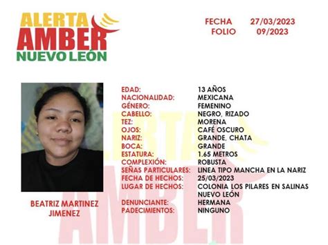 Desaparece niña de 13 años en Nuevo León salió de su casa y ya no regresó