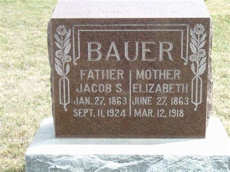 Elizabeth Christophel Bauer 1863 1918 Memorial Find A Grave