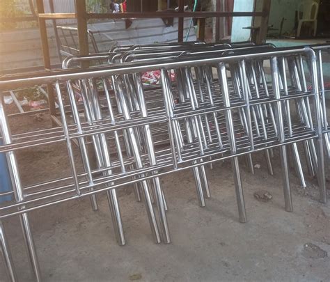 Silver Stainless Steel Ss Barricade For Road Safety At Rs In Chennai